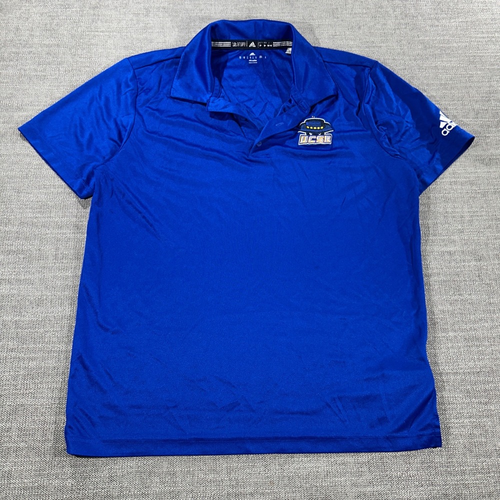 Adidas UCSB Gauchos Polo Mens Medium Blue Excellent Climalite Athletic Shirt